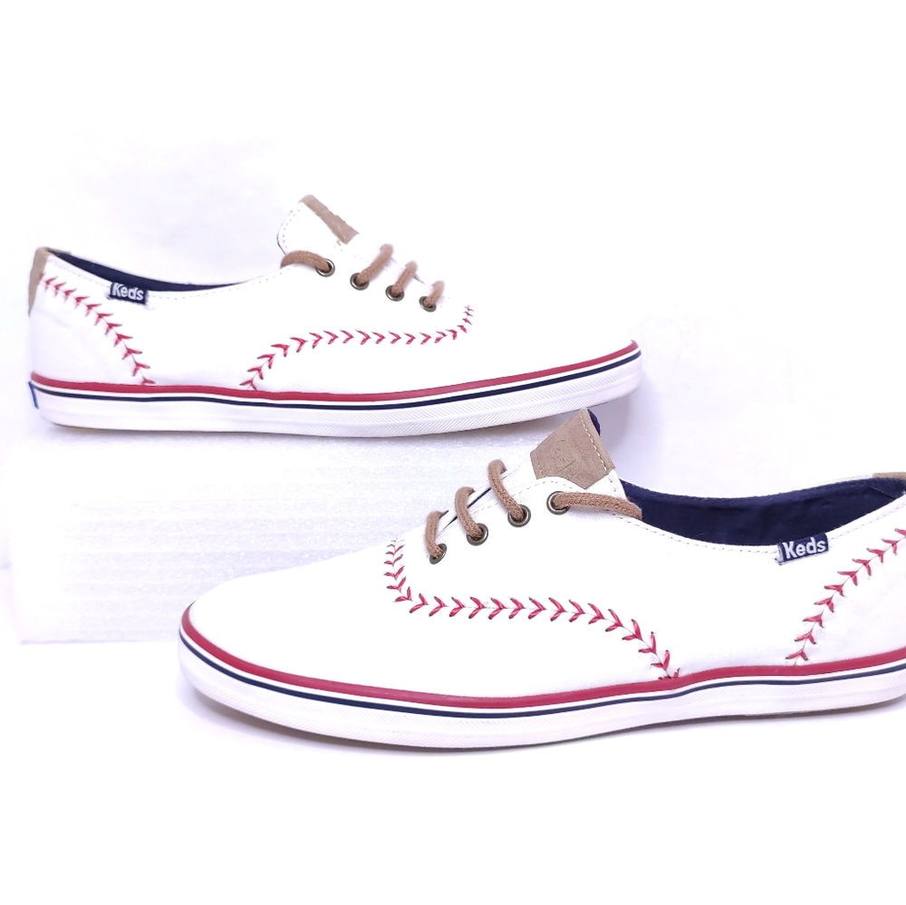 Keds Champion Pennant Baseball Canvas Fashion Sneakers Womens Size 8